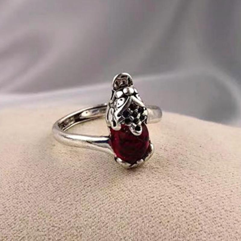 Cute Crystal Frog Open Ring For Women Girls Fashion Animal Frog Shape Lovely Rings Statement Jewelry Accessories Gifts