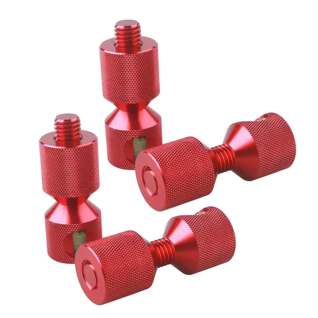 2 Piece Aluminum Alloy Flange Alignment Pins with Built In Level Tool for Precise Mechanical Construction and Pipe Fitting