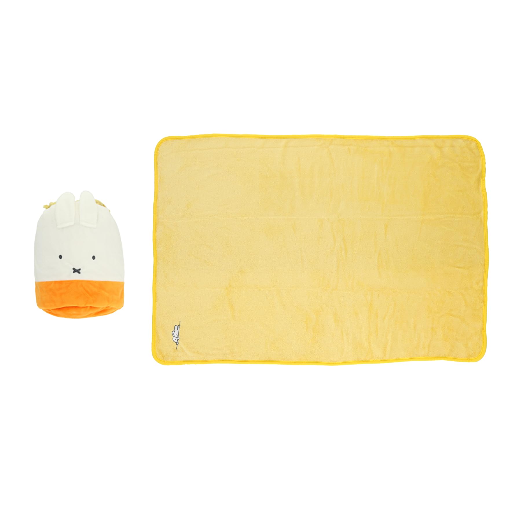 

Marushin Miffy Mascot Blanket with Drawstring Bag, Warm and Cozy Miffy Blanket, Cute and Fluffy, Stylish, Winter Item, 5885005600