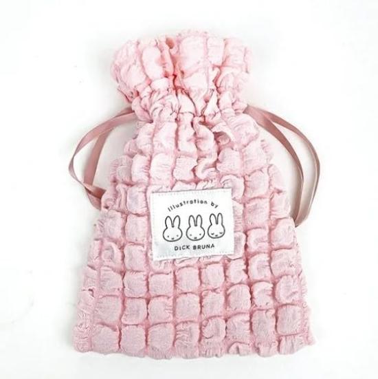 

Friendship Patch Series Drawstring Bag Miffy Pink