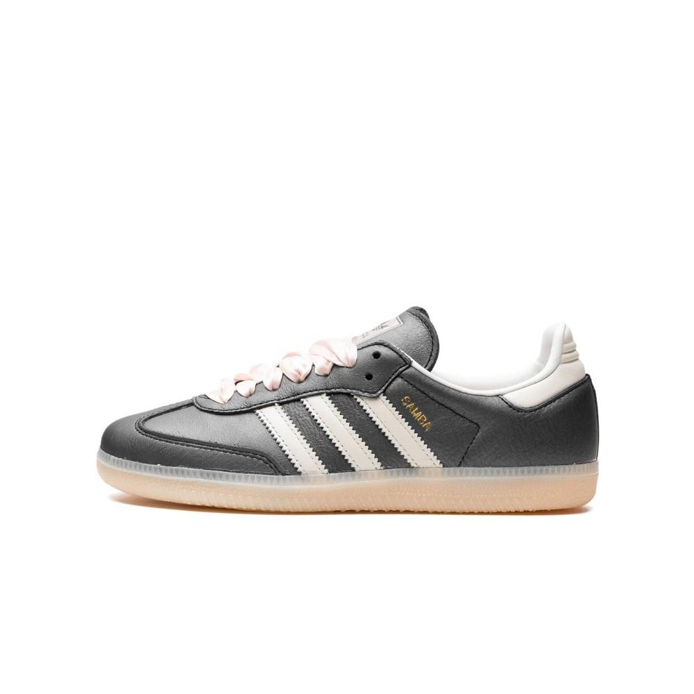 Adidas Samba OG Black Pink Ribbon Laces