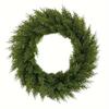 Green Pine & Cypress Holiday Wreath - Christmas Decoration for Home, Window, and Door Arrangement