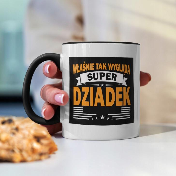 Prezeznt Dla Dziadka Kubek Tak Wyglada Super Dziadek Imieniny Urodziny