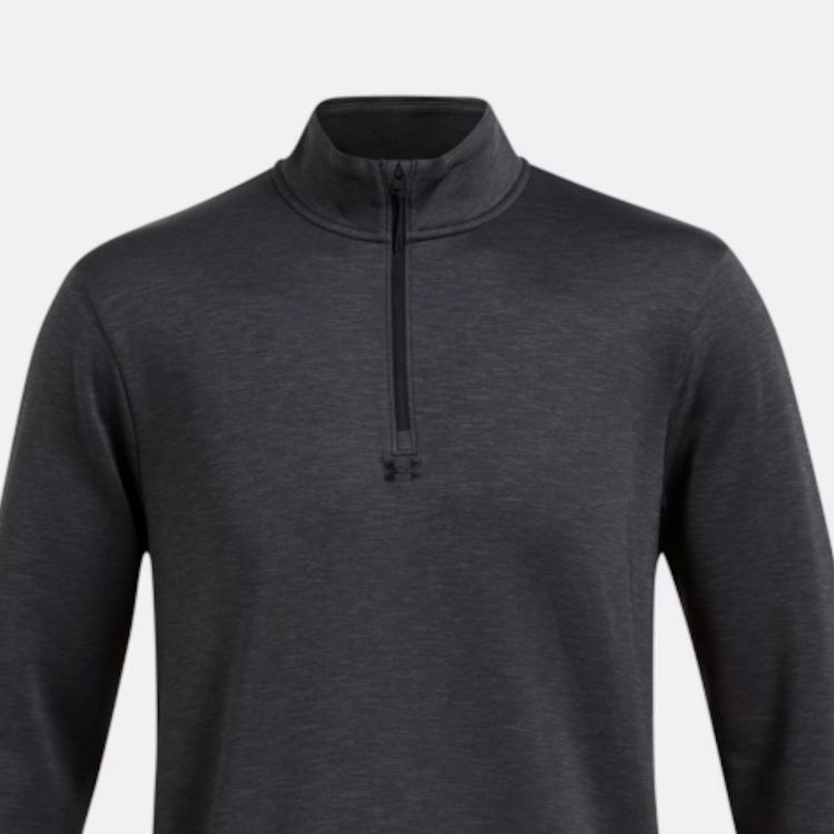 Under Armour Drive Loose Quick-Dry Fashion Versatile Half-Zip Sweatshirt Men Sweatshirt Charcoal 1387124-001