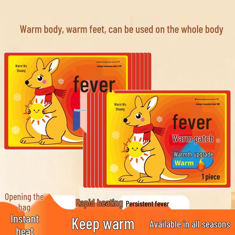 Kangaroo Self-Heating Body & Foot Warmer Heat Patch for Cold Protection