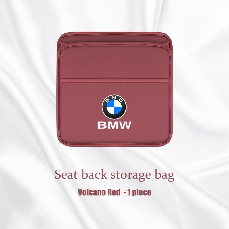 TWDG8 Car multifunctional storage box folding leather Garbage bag For BMW X1 X3 X5 X6 X7 1 3 5 7 Series E70 E87 F40 F48 G20 G30 G32 i7