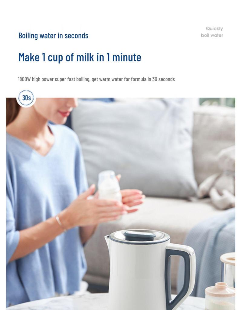 Mofei MR6070 Thermostatic Electric Kettle for Formula, Tea, and Health Preservation