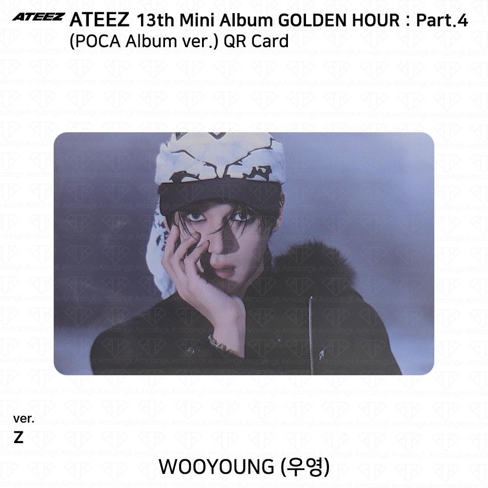 ATEEZ 13. Mini-Album Golden Hour Teil 4 POCA Album Version. Fotokarte