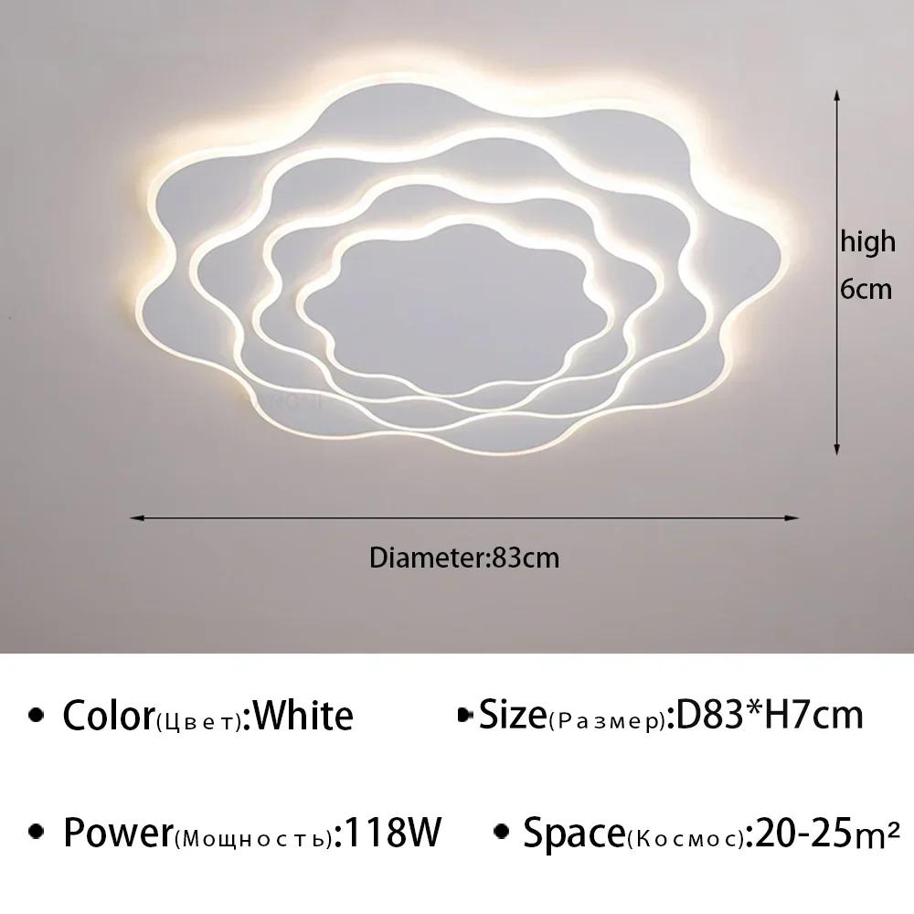 Modern LED Ceiling Light for Living Room Dining Room Bedroom Hall Creative Acrylic Chandelier Dimmable Lighting Fixture Luster