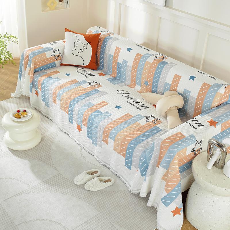 Полотенце для дивана с геометрическим узором — фото 11