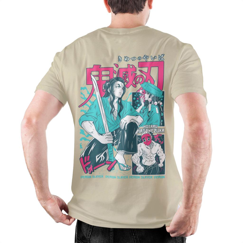 Amazing skilled swordsmith Demons Slayers TShirt Men Round Neck Cotton T Shirts  Short Sleeve Tee Shirt Unique Clothes