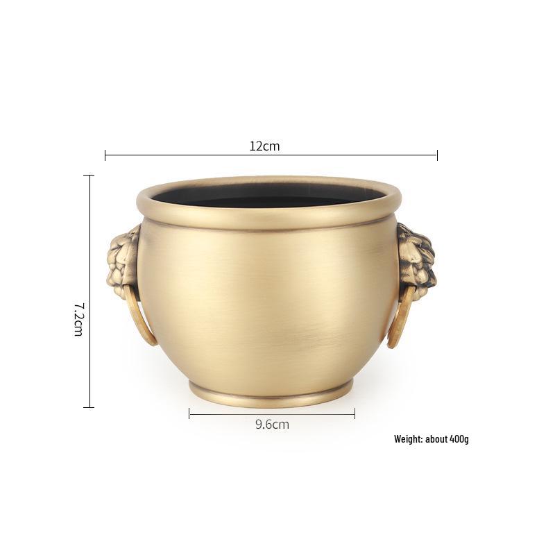 

Lion Pot Ashtray: Pure Brass Decorative Ornament for Home or Office - Perfect Housewarming Gift античный бронзовый