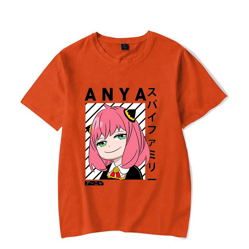 New Hot Anime Anya Forger T-shirts Fashion Women Summer Tee Shirt Unisex Casual Short Sleeve Round Neck Tops T-shirts