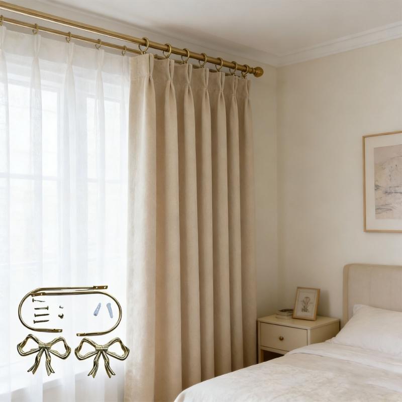 Modern Yellow bend Drapery Fasteners produced Of Quality Metal Perfect For French fashion Openings