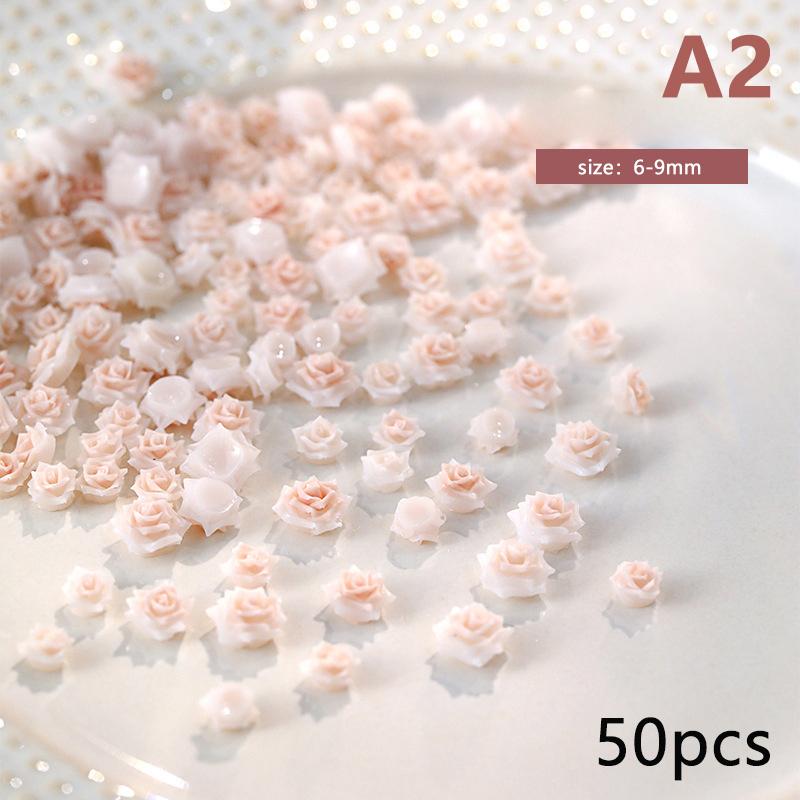 

50 шт. 3D разноцветные розы цветы смоляной клей для ногтей стразы украшения маникюр кавайные подвески