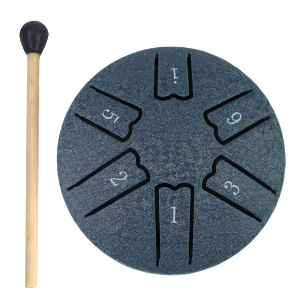 

3 Inches 6 Notes Rain Drum for Outside Hand Pan Drum Percussion Musical Instruments for Yoga Meditation Unique Gift