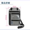 Passport Shoulder Small Item Skimming Prevention [ideamall] Case, Pochette, Wallet, Multifunctional, Storage, (Dark Gray)