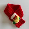 Reindeer Puppy Knitted Scarf Santa Claus Pet Winter Warm Scarf Pet Christmas Scarf  Christmas Party