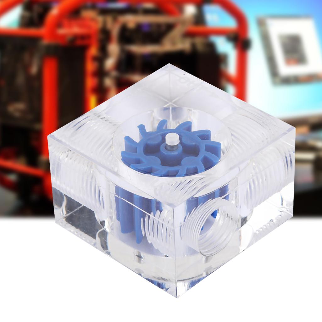 Wasserkühlung Durchflussanzeige Acryl G14in Gewinde Computerzubehör LSJ PM3(blau )