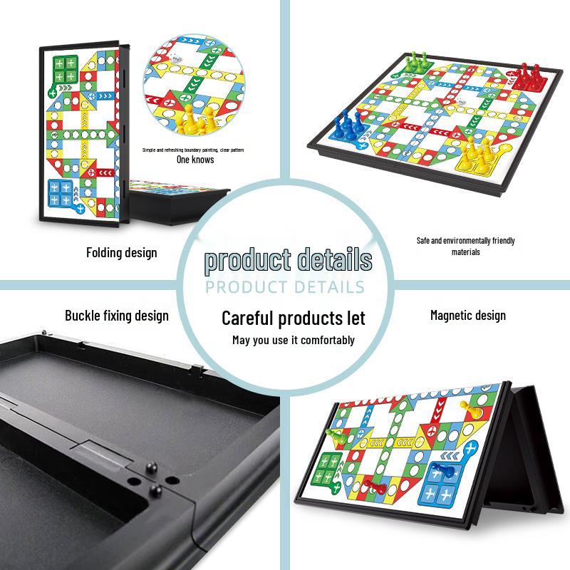 Portable Magnetic Ludo Chessboard: Parent-Child Educational Table Game