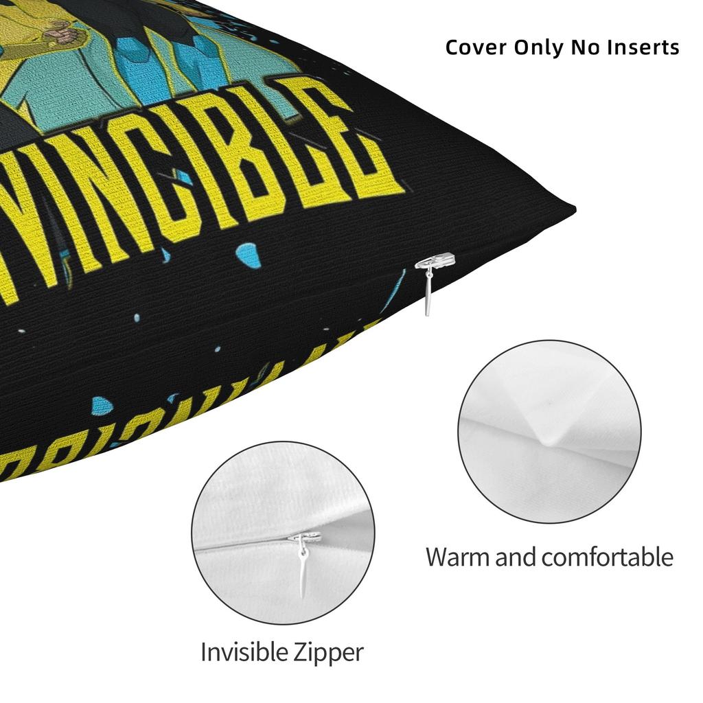 Invincible Mark Superhero Pillowcase Printing Polyester Cushion Cover Decorations  Pillow Case Cover Bed Square Cm