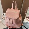 2025 Summer New Fashion Simple Portable Satchel Foreign Style Girl Shoulder Small Backpack Fashionable Casual Backpack