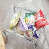 Large Capacity Mobile Trolley Storage Rack Convenient Book Shelf Home Snack Storage Basket  Bedroom