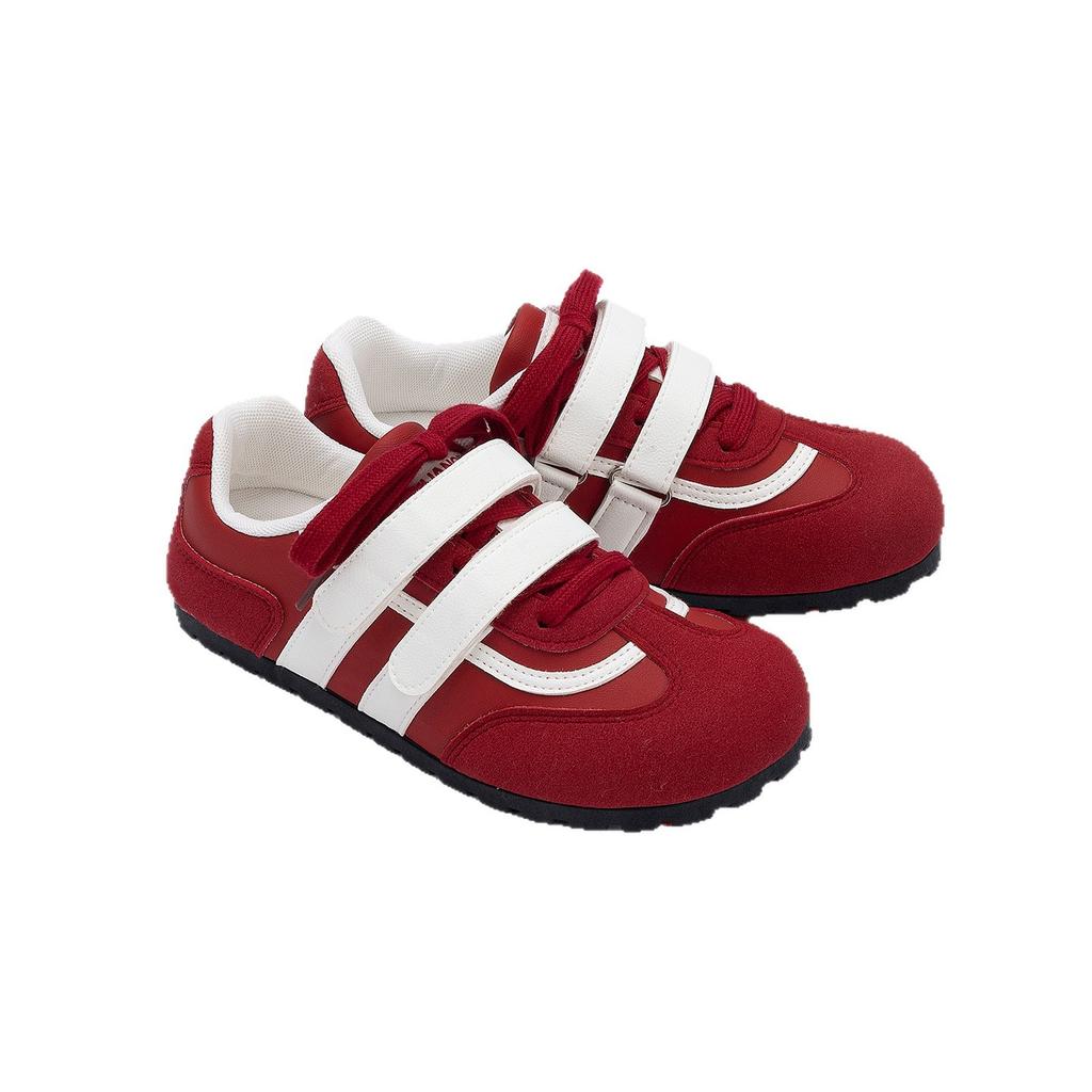 Global soft-soled Velcro Dexun shoes women's ZHQ-XA562 autumn new versatile niche design board shoes women