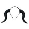Gotisk Djevelhorn Pannebånd Imiterte Falske Oksehorn Hårbøyle Halloween Utkledning Hårtilbehør for Halloween Cosplay Karneval