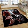 Tappeto Personaggio Film Horror Chucky Pennywise Halloween per Camera da Letto Soggiorno Casa Decorazione Divano, Tappetino Grande Decorativo da Pavimento