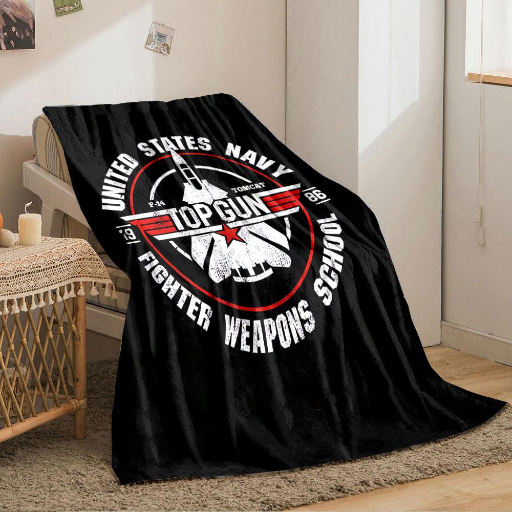 Top Gun Fighter School Blanket for All Seasons Blanket Lunch Break Throw Gift