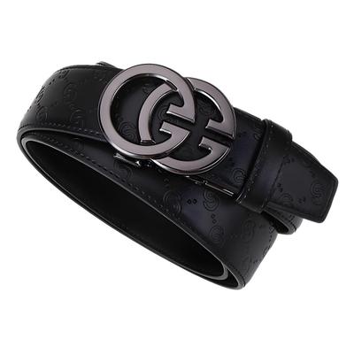 Cintura da Uomo di Alta Gamma con Fibbia Automatica - Pelle di Vacchetta Premium a Doppio Strato per Abbigliamento Casual e da Lavoro