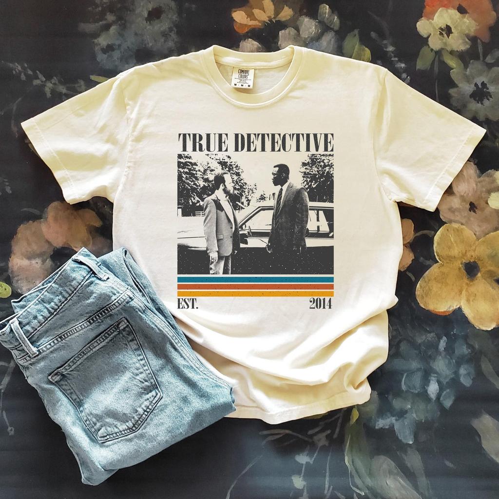 T-shirt Série TV True Detective et t-shirt enfant, T-shirt Film Rétro et t-shirt enfant, T-shirt Unisexe Comfort Colors et t-shirt enfant