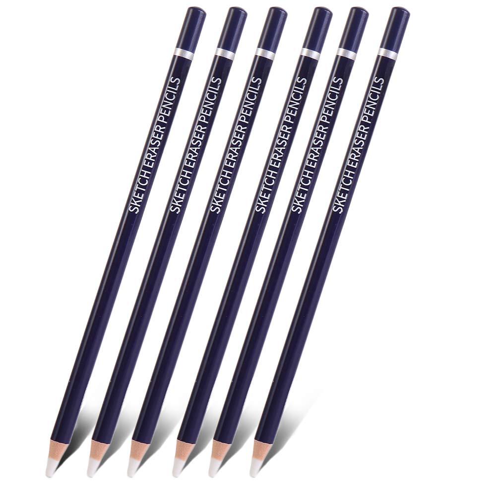 Pen Home Beginners for Artist Sketch Pencils Eraser Pencils Pen Shape Erasers Artist Eraser Pencils