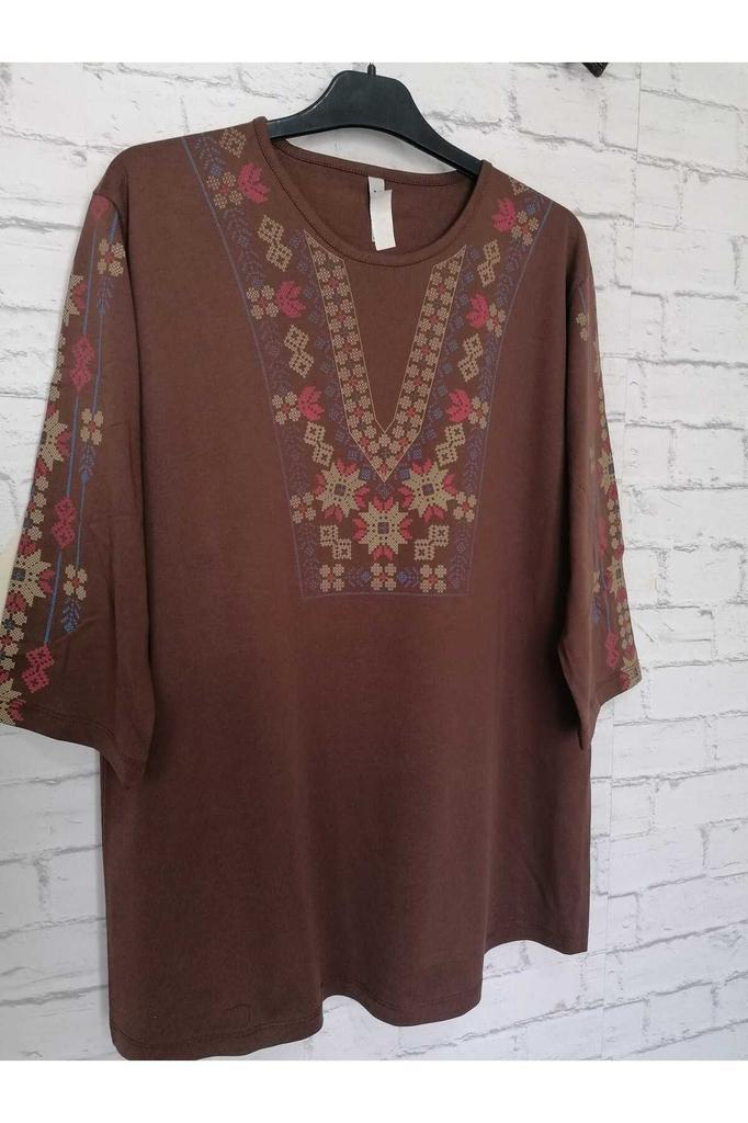 Damenbluse in großen Größen, perfekter Sommer, ganz aus Baumwolle, gekämmte Baumwolle, Bluse in großen Größen