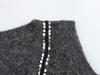 2025 Spring Women's V-neck Knit Vest with Sequin Beads