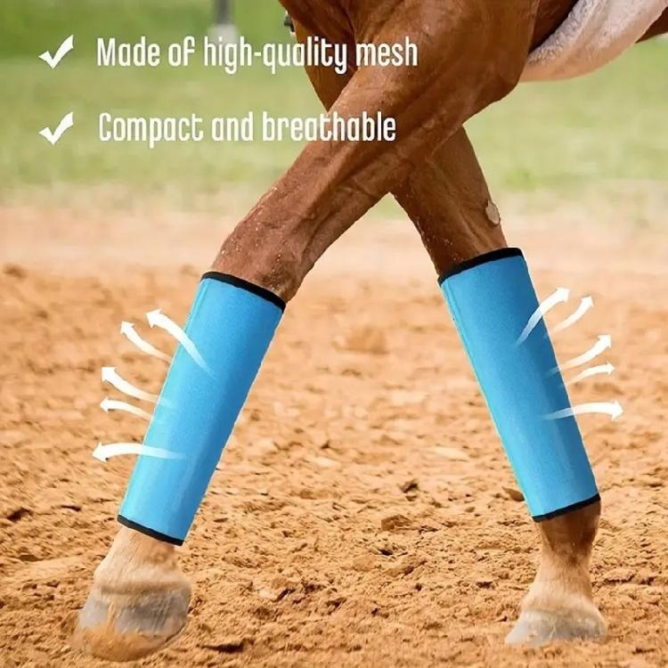 4Pcs Breathable Mesh Fly Leggings Mesh Horse Fly Boot Replacement Horse Leg Mosquitoes Repellents Cover Easy to Use