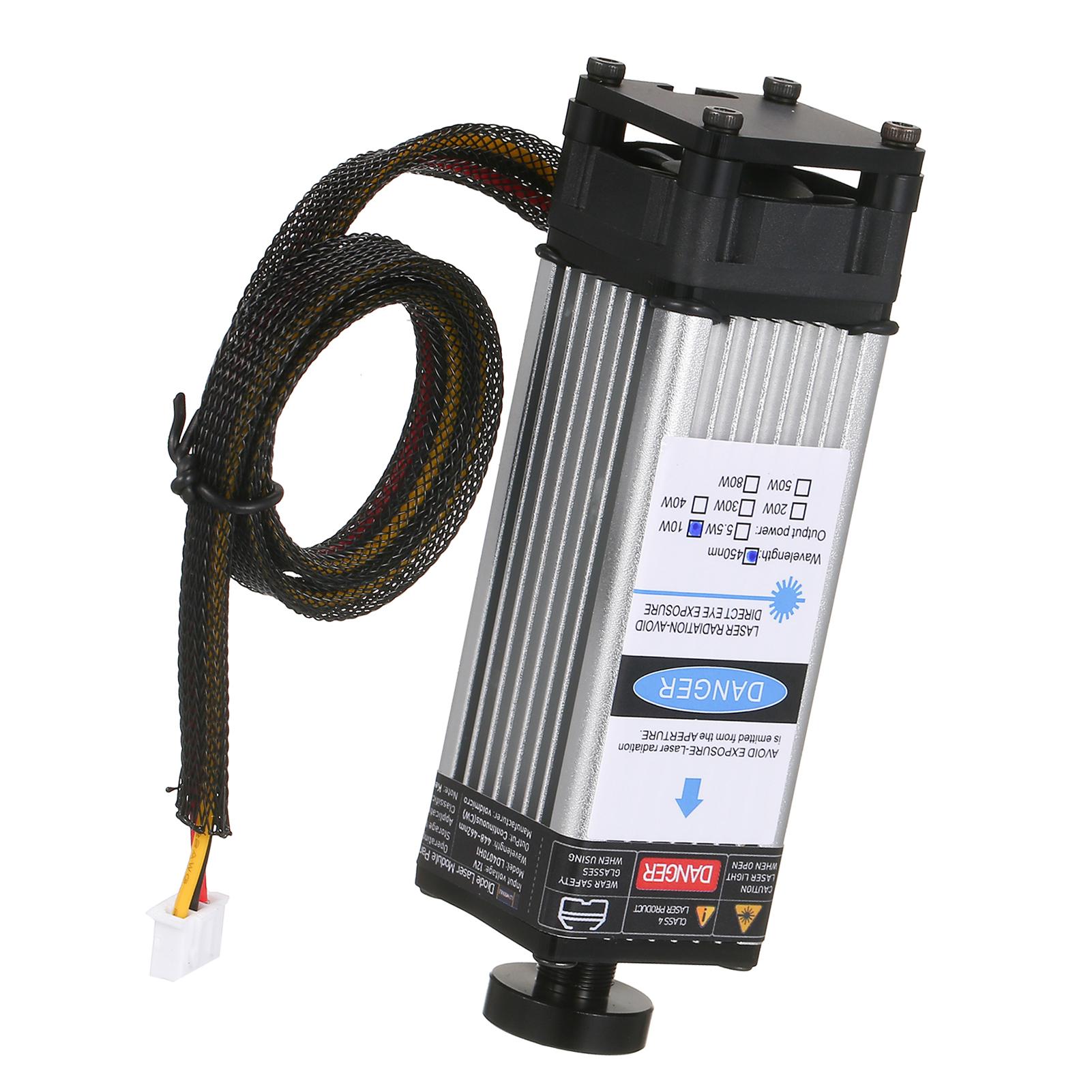 450nm 80W   Module Fixe   Longueur   Tête de Gravure Haute Vitesse   Graveur Fraiseur Imprimante 3D Routeur CNC   Module pour   Artisanat Bois