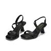  Summer invisible waterproof table simple square heel high heel slippers women's new word with open toe versatile