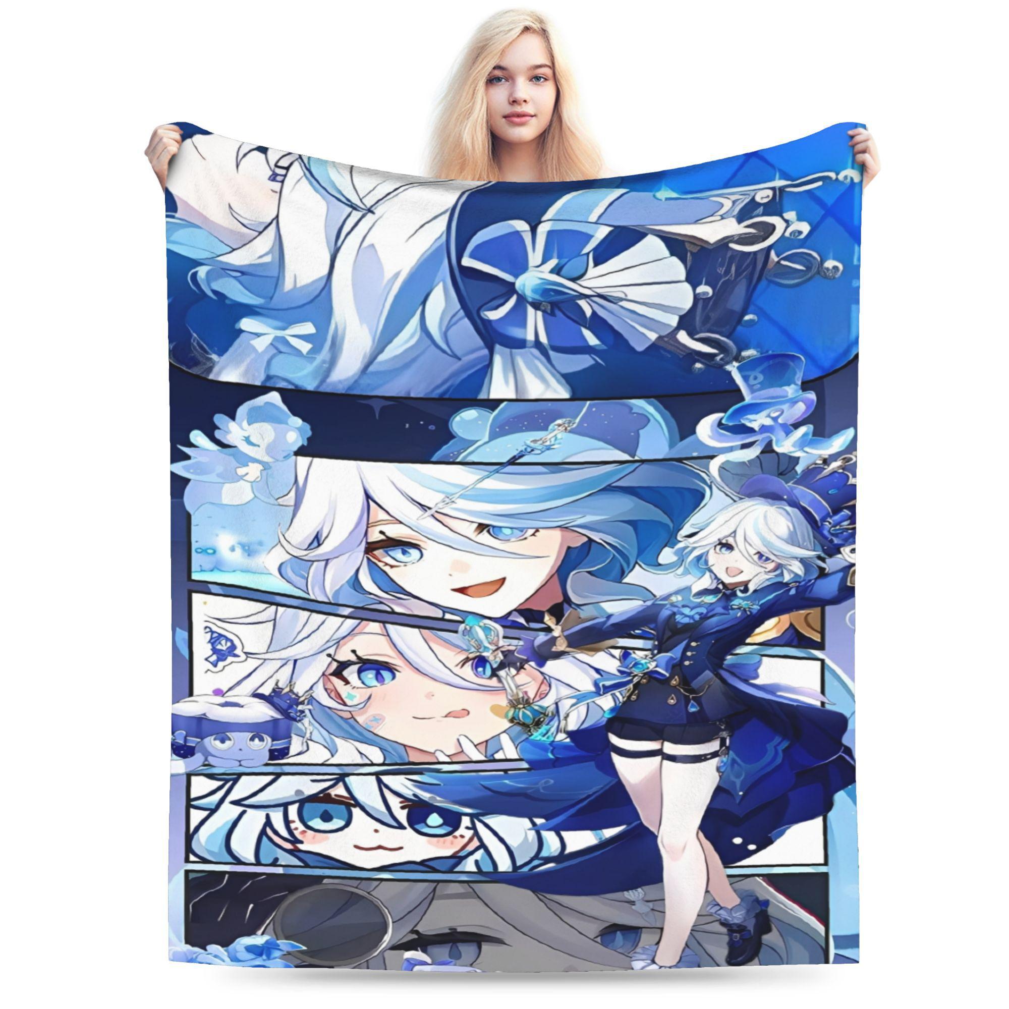 

genshin impact game Blankets Ultra-Soft Flannel Novelty Gift Throw Blankets Bedspread 130x150cm