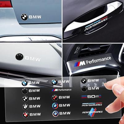 For BMW M X3 X5 X6 New Car Stickers Car-Styling Logo Interior Decorative Accessories 50th Anniversary Edition for BMW E46 E39 E