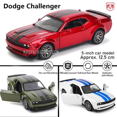 MSZ 5-inch Alloy Car Model Dodge Challenger Rebound Function Static Model Alloy Die-casting Car Model Collection Gift Toy