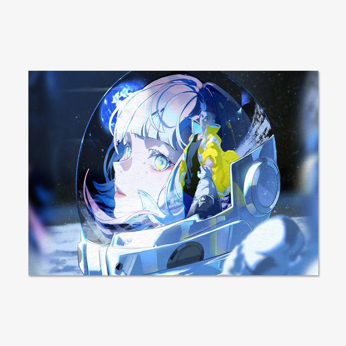 Cyberpunk Edgerunners Anime Tapestry Polyester Wall Hanging Cyberpunk Aesthetic Decor for Bedroom Gaming Room Dorm