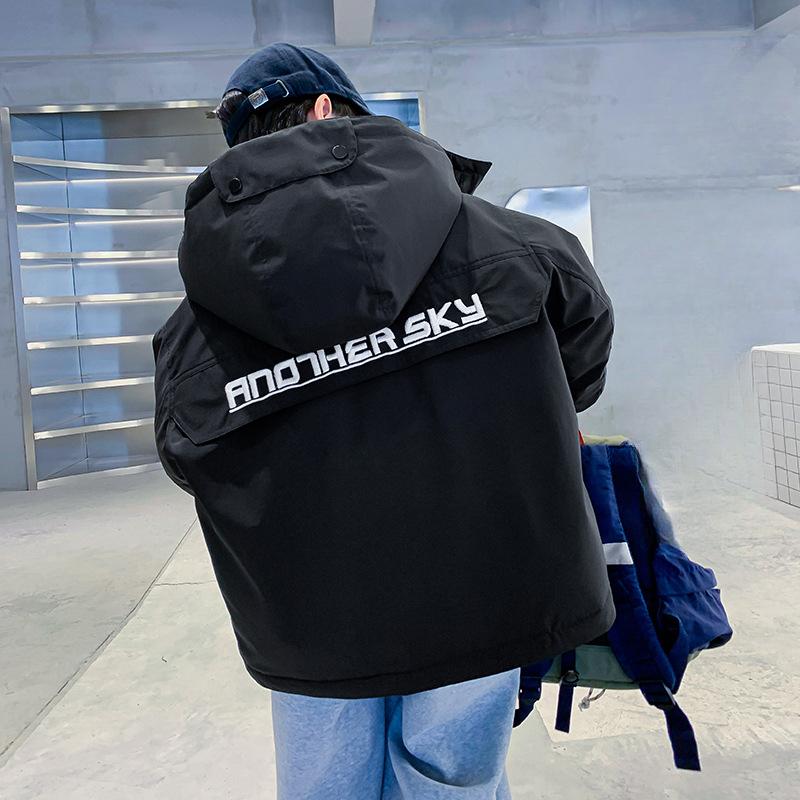 Boys White Duck Down Jacket Winter New Thickened Workwear Jacket