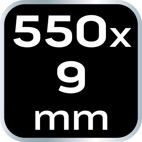 EXTREME cable ties 9.0 × 550 mm, black, 50 pcs.