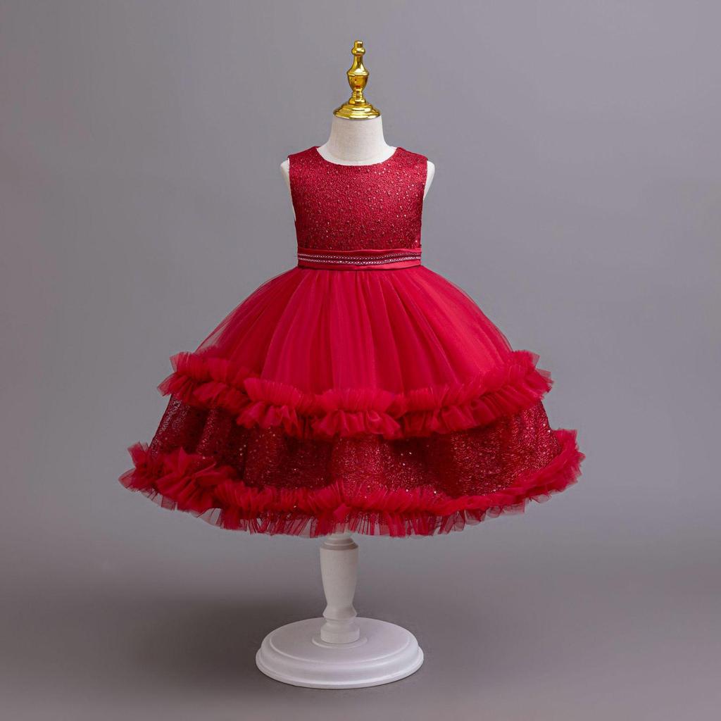 Dívčí šaty set Jaro Podzim Flitrovaná tylová sukně Dětské párty šaty Roztomilé princeznovské šaty a kabát Oblečení 2dílný oblek 5-11 let