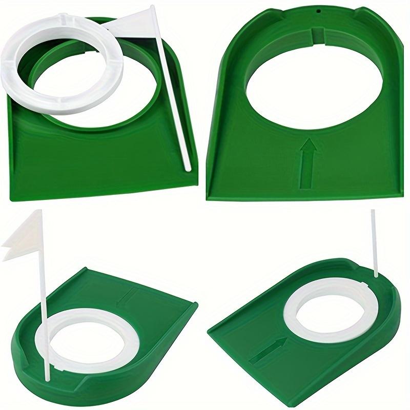 Golf Putting Trainer with Flag Indoor Golf Practice Putting Cup Hole Portable Putter Training Aid for Home Office Golfers 5