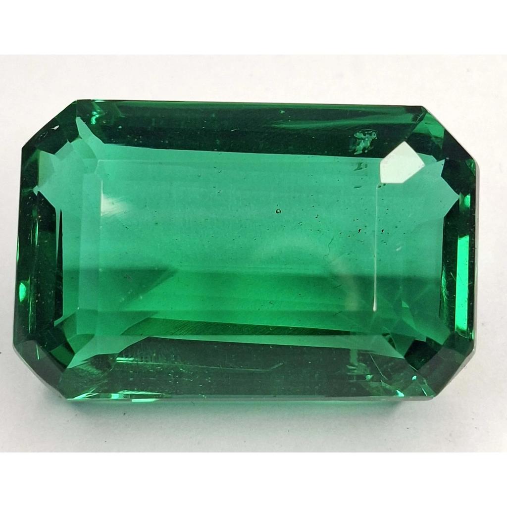 Lab Created Green Emerald 126-128 Ct Emerald Cut Certified Fabulous Gemstone