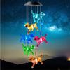 Creative RGB Dog Pendant Windbell Light Useful Beautiful Colorful Dog Shape Waterproof Wind Chime Solar Lamp Color