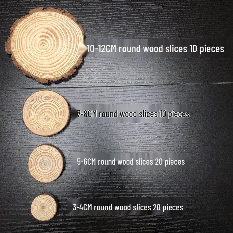 Log Slice Background Wall Décor for Children's DIY Creative Kindergarten Art